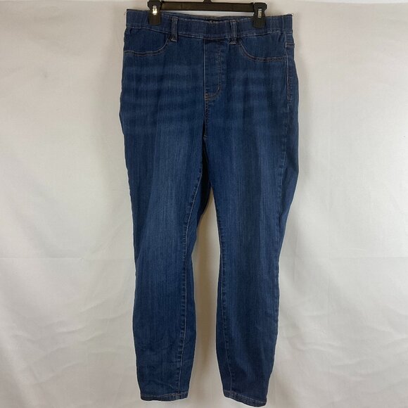 Judy Blue Skinny Jeans 14W Blue Dark Wash Stretch Pull On - Picture 1 of 10
